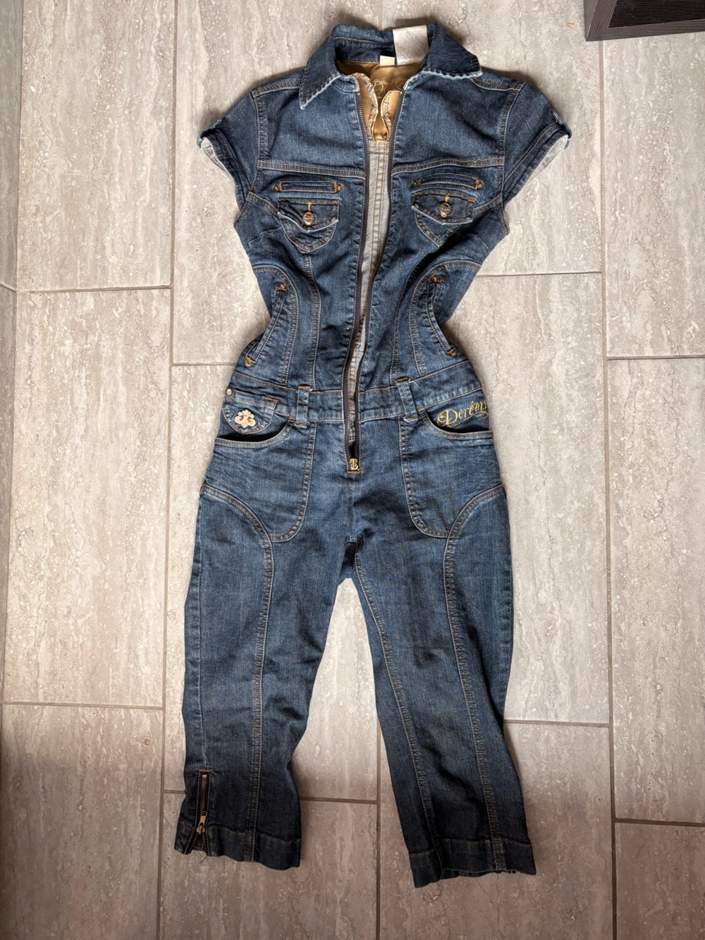 DEREON Y2K Beyoncé and Tina Knowles Denim Jumpsuit - Picture 2 of 5